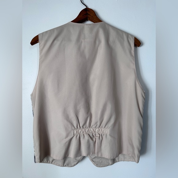 Vintage Lavender and Cream Cottagecore Vest - Picture 4 of 4